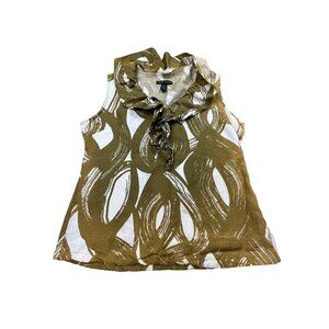 Sherry Taylor Sleeveless Blouse Large Ramie & Rayon